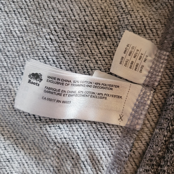 Roots Cabin Toddler Romper 12-18 salt and pepper - Picture 7 of 9